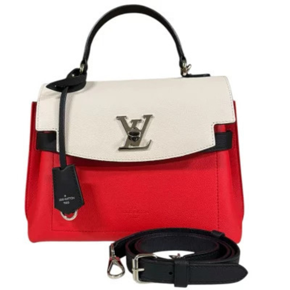 Louis Vuitton Lockme Ever Shoulder Bag Leather Red